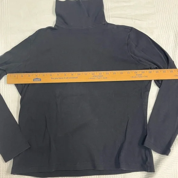 Black Cotton Turtleneck by L.L. Bean - Picture 3 of 6